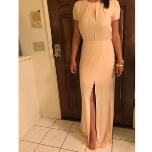 BCBG MAXAZRIA Pink maxi formal dress